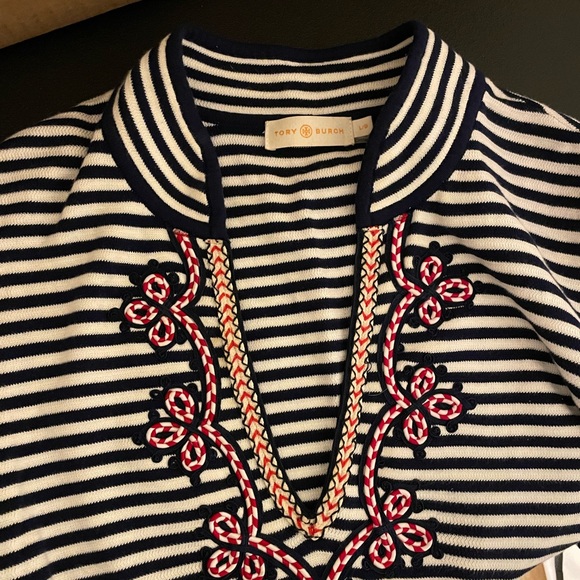 COPY - Tory Burch Striped Blouse - Picture 4 of 6